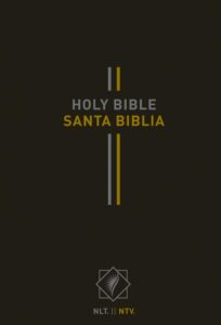 bilingual bible / biblia bilingüe nlt/ntv (hardcover, black)