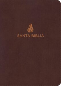 nvi biblia compacta letra grande marrón, piel fabricada (spanish edition), font size 7.5 pt