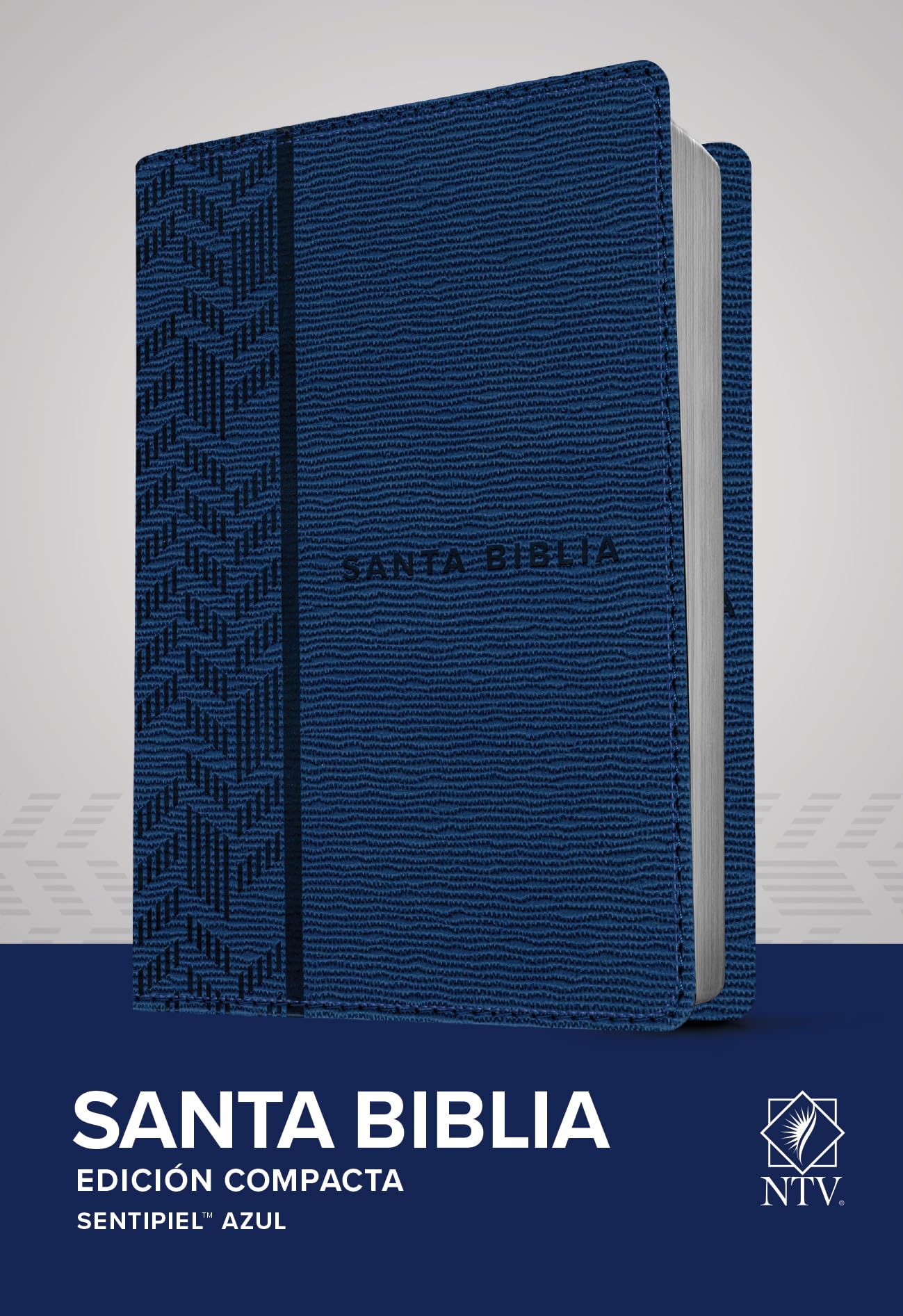 Santa Biblia NTV, Edición compacta (SentiPiel, Azul) (Spanish Edition)