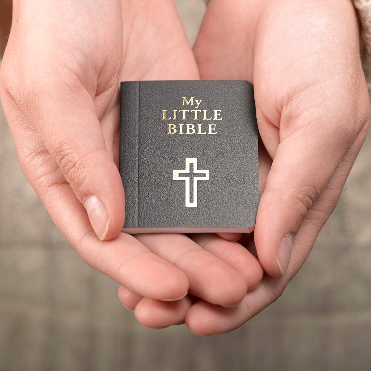 My Little Bible 2” Standard Edition - Selections of Key Verses From Every Book, Tiny Palm-size OT NT Scripture for Ministry Outreach, Classic 1769 KJV Text, 2" x 2.5”, Black