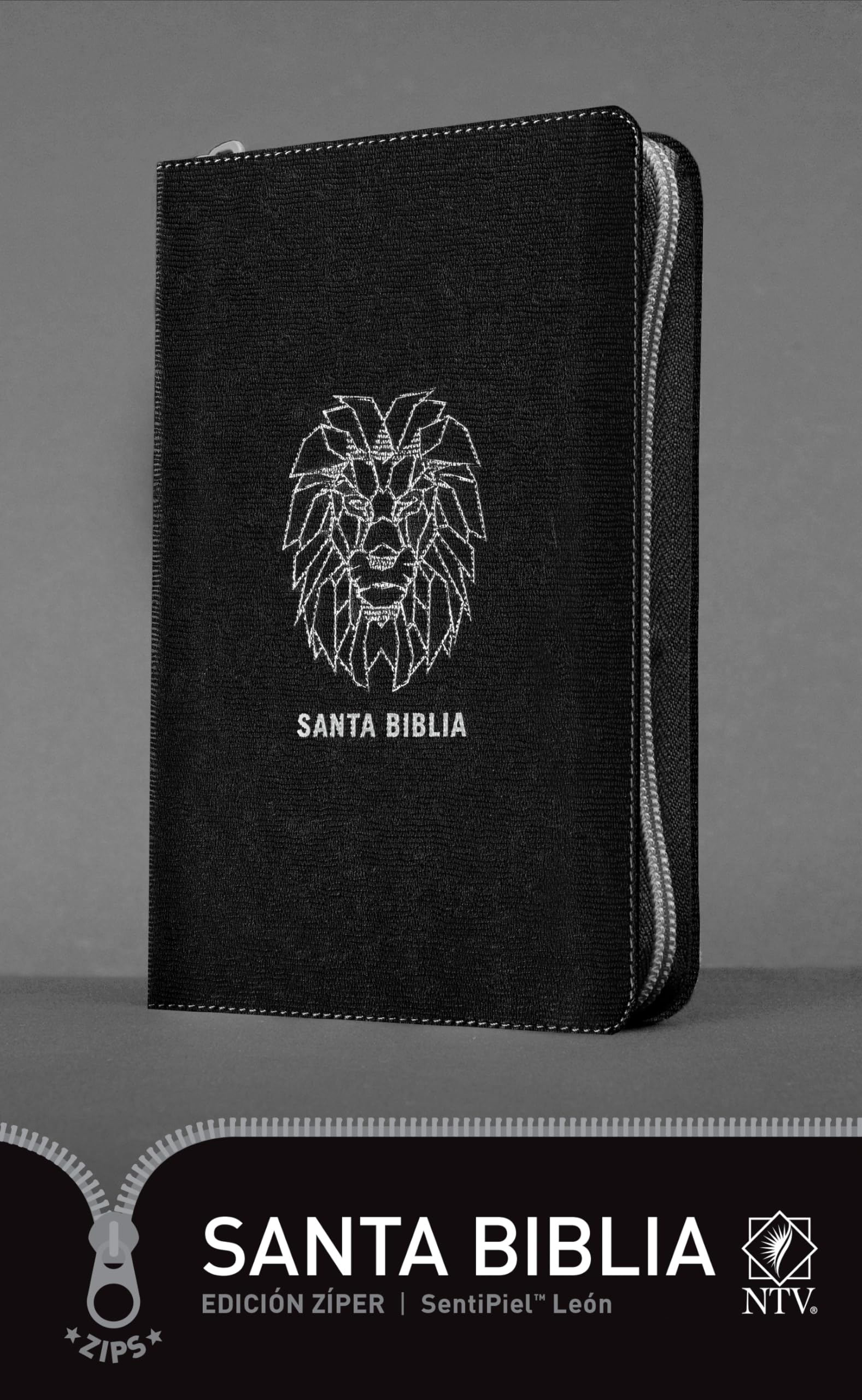 Santa Biblia NTV, Edición zíper, León (SentiPiel, Negro) (Spanish Edition)