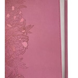 NLT Personal Size Giant Print Bible, Filament-Enabled Edition (LeatherLike, Peony Pink, Red Letter): Includes Free Access to the Filament Bible App ... Notes, Devotionals, Worship Music, and Video