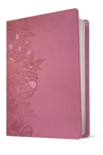 NLT Personal Size Giant Print Bible, Filament-Enabled Edition (LeatherLike, Peony Pink, Red Letter): Includes Free Access to the Filament Bible App ... Notes, Devotionals, Worship Music, and Video