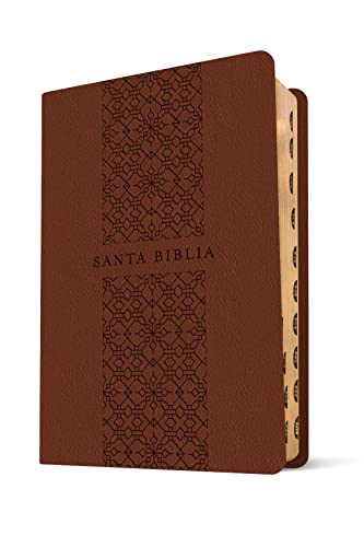 Santa Biblia NTV, Edición compacta, letra grande (SentiPiel, Café, Índice, Letra Roja) (Spanish Edition)