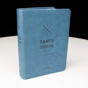 Biblia NVI letra grande - Tamaño mediano - Azul