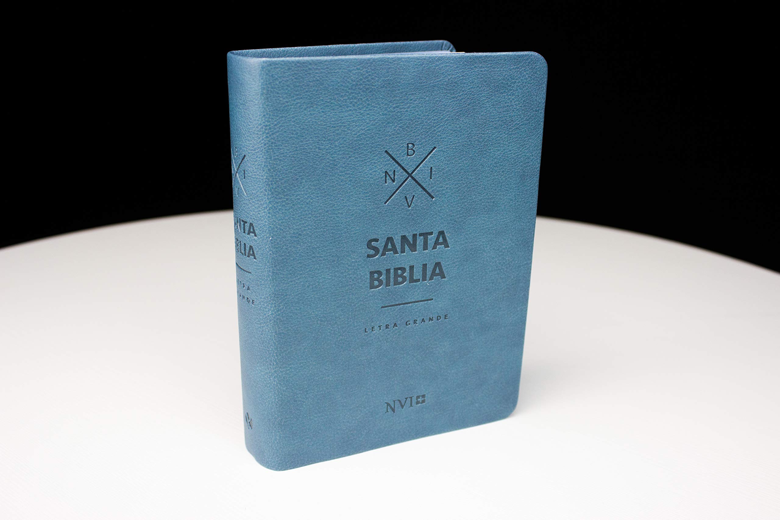 Biblia NVI letra grande - Tamaño mediano - Azul