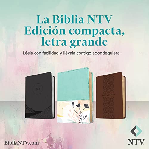 Santa Biblia NTV, Edición compacta, letra grande (SentiPiel, Menta, Letra Roja) (Spanish Edition)