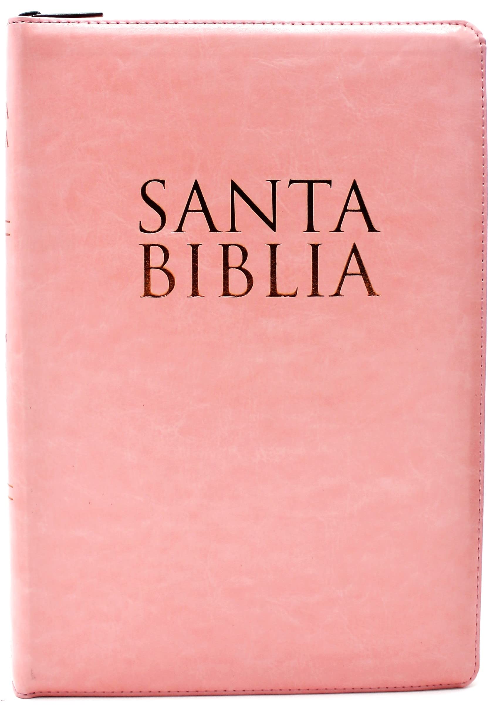 Biblia para Mujer Reina Valera 1960 Letra Super Gigante con Cierre y Indice en color Rosado con Estuche de Proteccion Edicion Especial en Español/ Super Giant Print RVR 1960 (Spanish Edition)