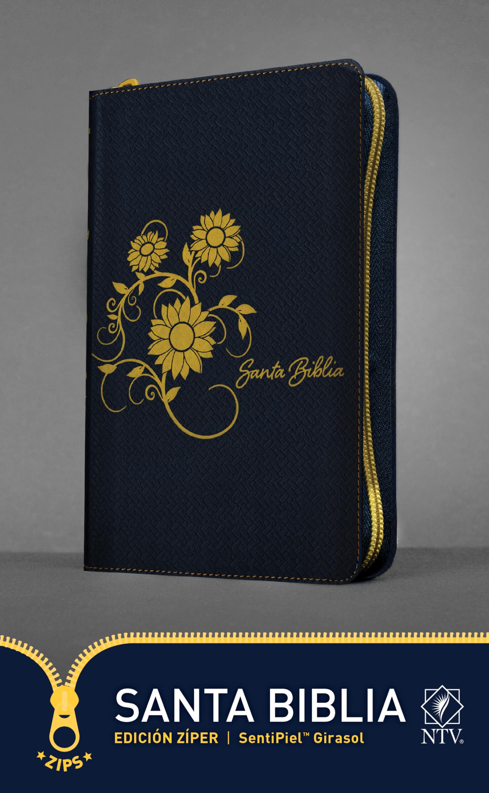 Santa Biblia NTV, Edición zíper, Girasol (SentiPiel) (Spanish Edition)