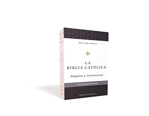 Biblia Católica, Regalos y Ceremonias, color Rosa, Cuero Reciclado (Biblia De America) (Spanish Edition)