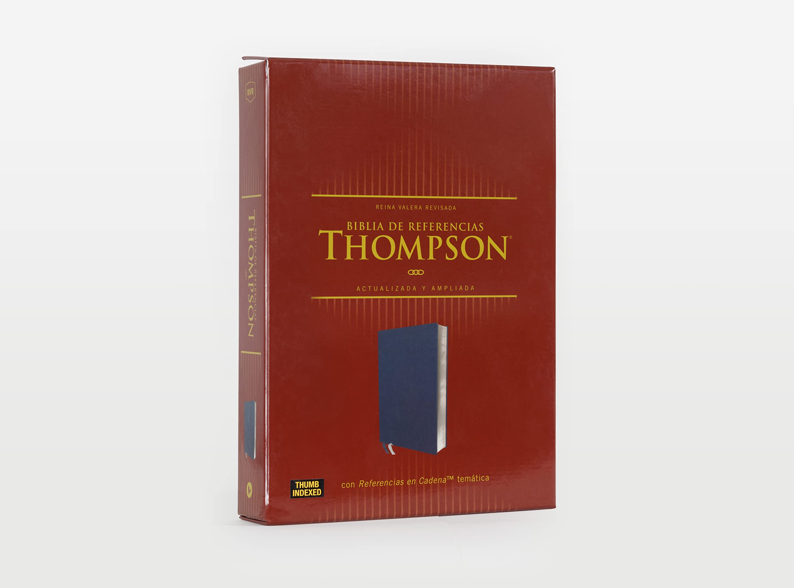 Reina Valera Revisada, Biblia de Referencia Thompson, Leathersoft, Azul añil, Palabras de Jesús en Rojo, con Índice (Spanish Edition)