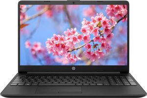 hp notebook 15 15.6-inch laptop - intel celeron n4020 processor - 8gb ddr4 memory - 128gb ssd - webcam - type-c - rj-45 - hdmi - windows 10 home (renewed)