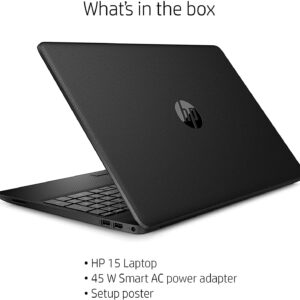 HP Notebook 15 15.6-inch Laptop - Intel Celeron N4020 Processor - 8GB DDR4 Memory - 128GB SSD - Webcam - Type-C - RJ-45 - HDMI - Windows 10 Home (Renewed)