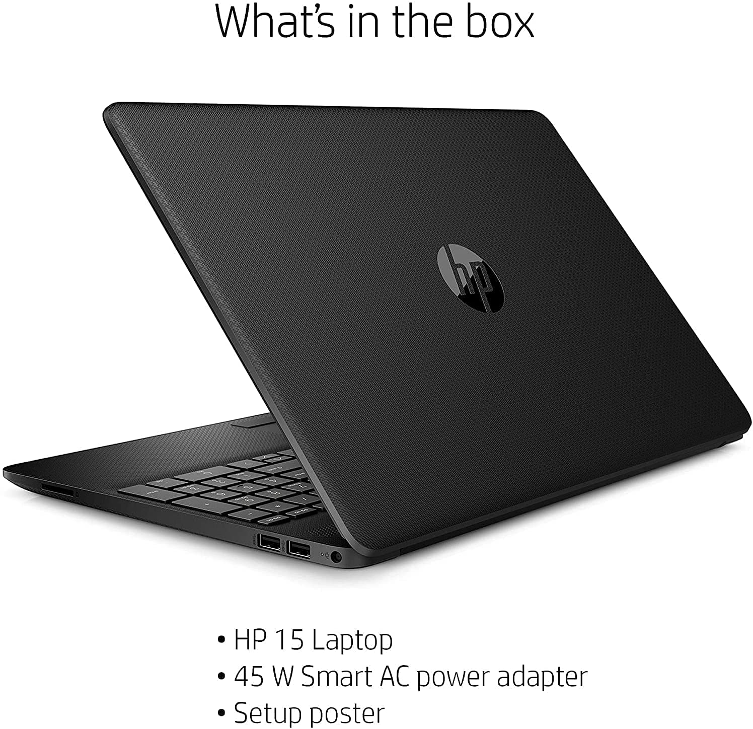 HP Notebook 15 15.6-inch Laptop - Intel Celeron N4020 Processor - 8GB DDR4 Memory - 128GB SSD - Webcam - Type-C - RJ-45 - HDMI - Windows 10 Home (Renewed)