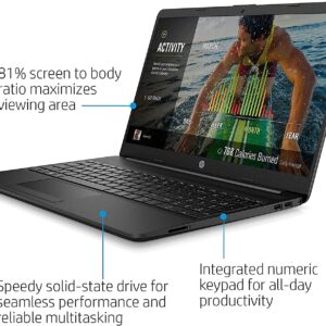 HP Notebook 15 15.6-inch Laptop - Intel Celeron N4020 Processor - 8GB DDR4 Memory - 128GB SSD - Webcam - Type-C - RJ-45 - HDMI - Windows 10 Home (Renewed)