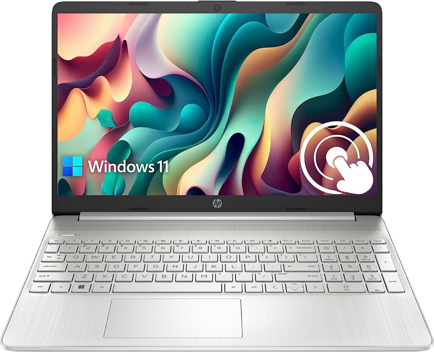 HP 2023 Newest Laptop, 15.6" HD Touchscreen, Intel Core i3 1115G4 up to 4.1GHz, 32GB RAM, 1TB SSD, Intel UHD Graphics, Wi-Fi, Bluetooth, Numeric Keypad, Windows 11 Home in S Mode, ‎Natural Silver