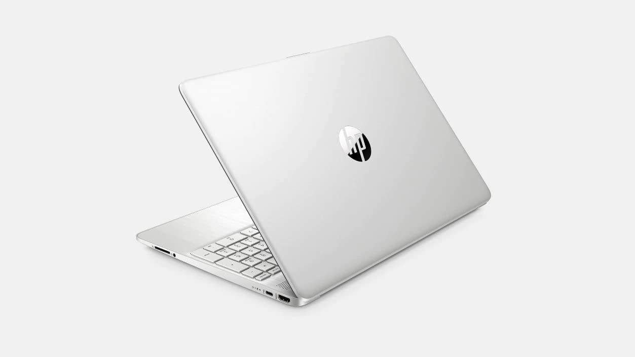 HP 2022 Laptop Computer, 15.6'' HD Display, Dual Core Intel i3-1115G4 (Upto 4.1GHz, Beats i5-1030G7), 8GB RAM, 512GB SSD, Webcam, WiFi 6, 11+ Hour Battery, Win 11 +MarxsolCables, Natural Silver