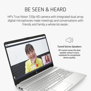 HP 2023 Newest Laptop, 15.6" Touchscreen Display, Intel Core i3-1115G4 Processor, 16GB RAM, 512GB SSD, Intel UHD Graphics, WiFi, Bluetooth, Numeric Keypad, Windows 11 Home in S Mode, Silver