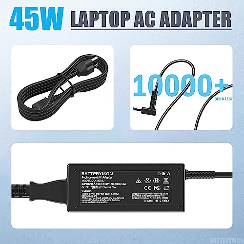 45W 19.5V 2.31A Power Cord for HP Pavilion 15-bs 15-bs1xx 15-bs234wm 15-bs033cl 15-bs234wm 15-bs134wm 15-bs070wm 15-bs212wm 15-bs289wm 15-bs168cl 15-bso12ds 15-bs113dx 15-bs045nr 15-bs062st 15-bs038cl