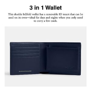 Coach 3 in 1 Wallet in Burnished Leather, Deep Blue