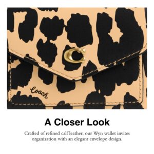 Coach Leopard Printed Leather Wyn Small Wallet, Leopard