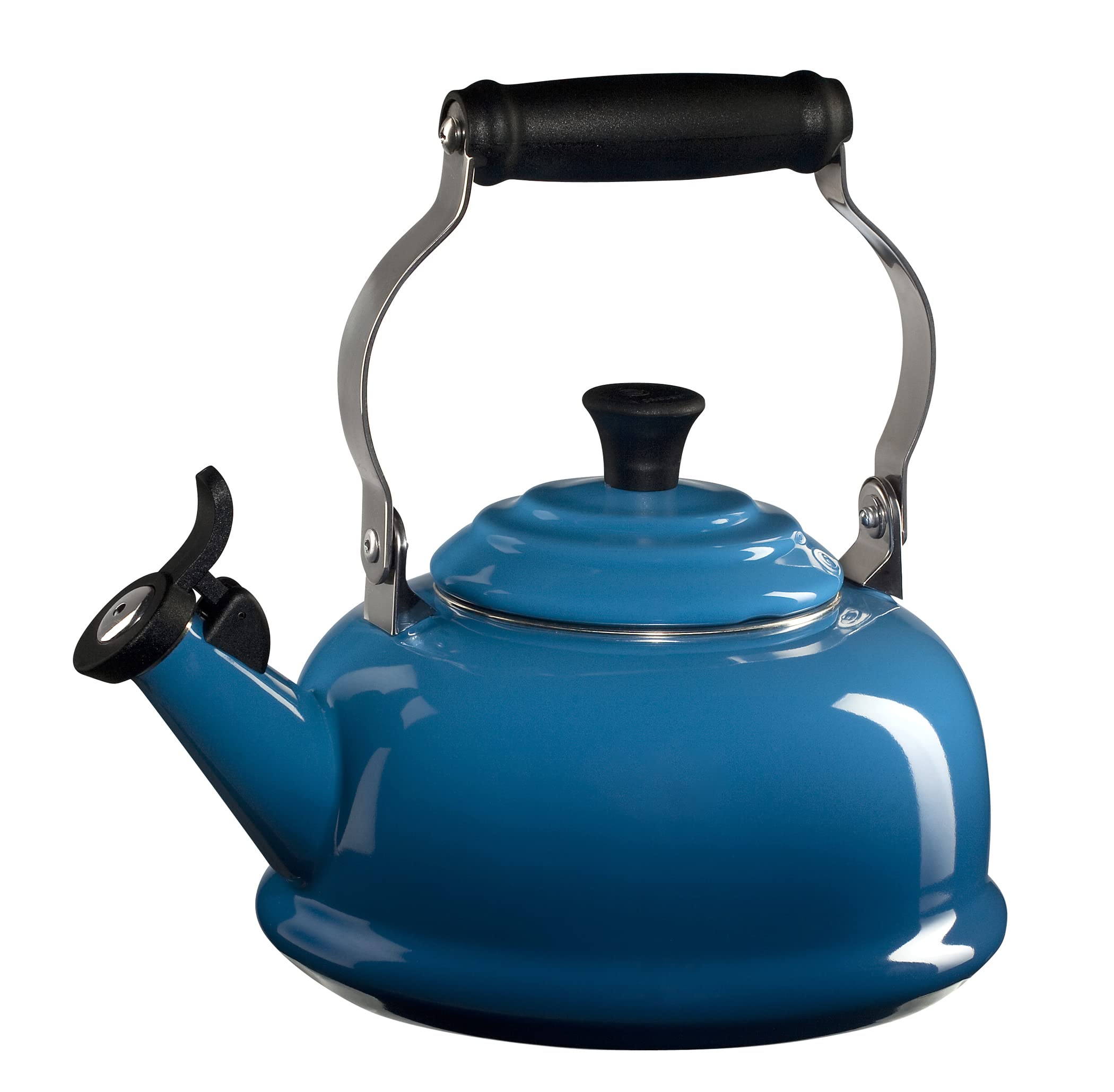 Le Creuset Enamel On Steel Whistling Tea Kettle, 1.7 qt., Marseille