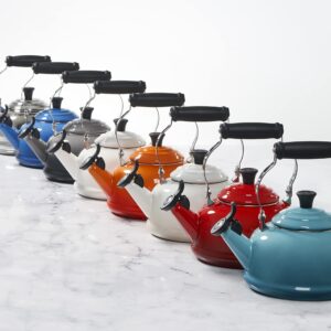 Le Creuset Enamel On Steel Whistling Tea Kettle, 1.7 qt., Marseille