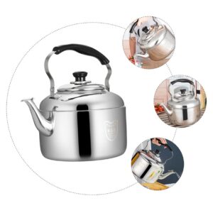 FELTECHELECTR 304 Stainless Steel Kettle Stoveto Water Kettle Loud Sound Tea Kettle Whistling Teapot Stainless Steel Teakettle Teapot Whistling Tea Pot Gooseneck Pot Household Products Cordless