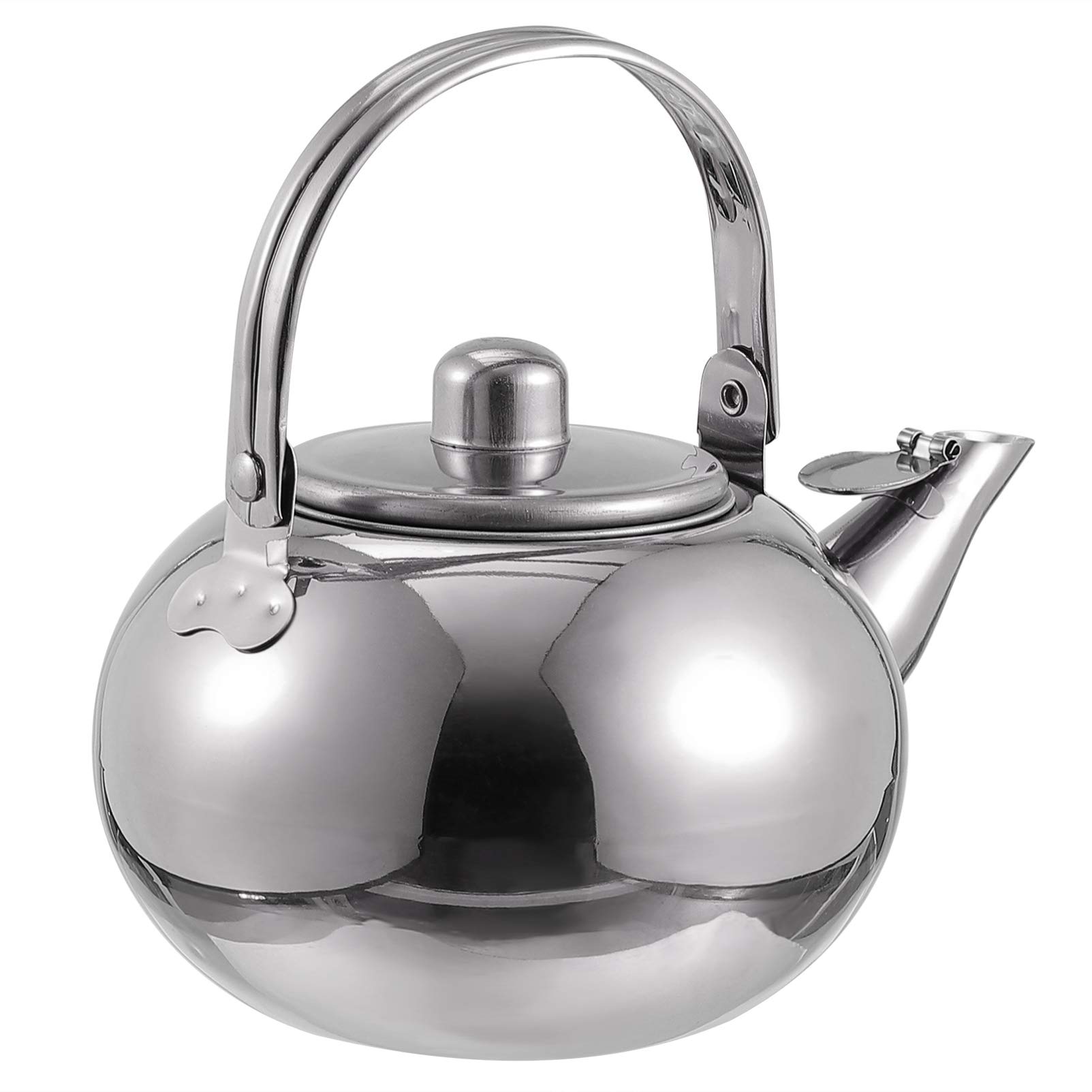 OSALADI Stainless Steel Tea Kettle with Filter Stovetop Tea Pot 1L Boiling Teapot Coffee Tea Kettle Heating Water Container Water Boiling Kettle Hot Water Kettle for Outdoor Camping Gas Stovetop