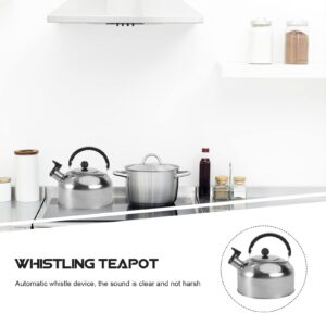 SHERCHPRY 2L Stainless Steel Teapot Stovetop Boiling Water Kettle Heat Water Kettle Flat Bottom Kettle for Stove Kettle Water Boiler Tea Pot Tea Pot