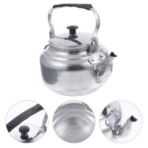 SHERCHPRY Aluminum Tea Kettle Metal Stovetop Kettle Camping Tea Kettle Metal Water Kettle Coffee Kettle for Home Restaurant