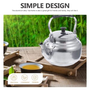 SHERCHPRY Aluminum Tea Kettle Metal Stovetop Kettle Camping Tea Kettle Metal Water Kettle Coffee Kettle for Home Restaurant