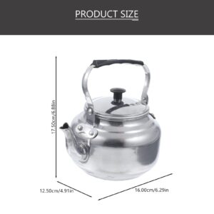 SHERCHPRY Aluminum Tea Kettle Metal Stovetop Kettle Camping Tea Kettle Metal Water Kettle Coffee Kettle for Home Restaurant