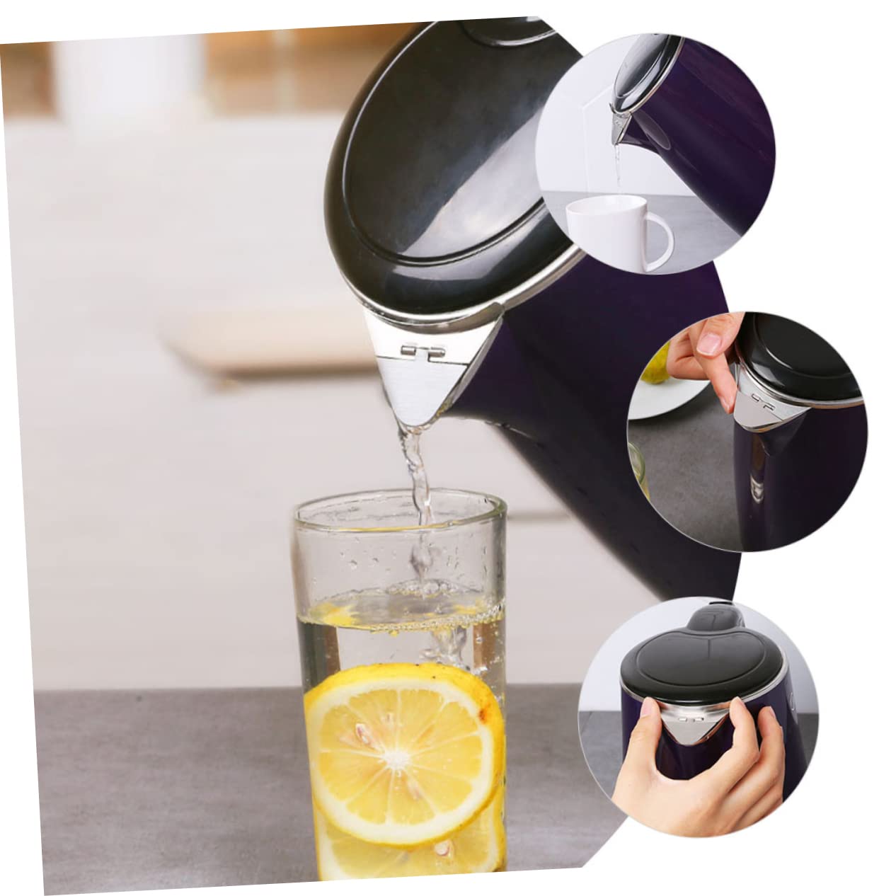 RORPOIR 3pcs Kettle Dust Cover Electric Kettle Spout Cover Kettle Spout Lid Tea Kettle Blender Cover Dust Cover Dust Covers for Kettle Kettles Supply Hot Kettle Spout Caps Leakproof Teapot