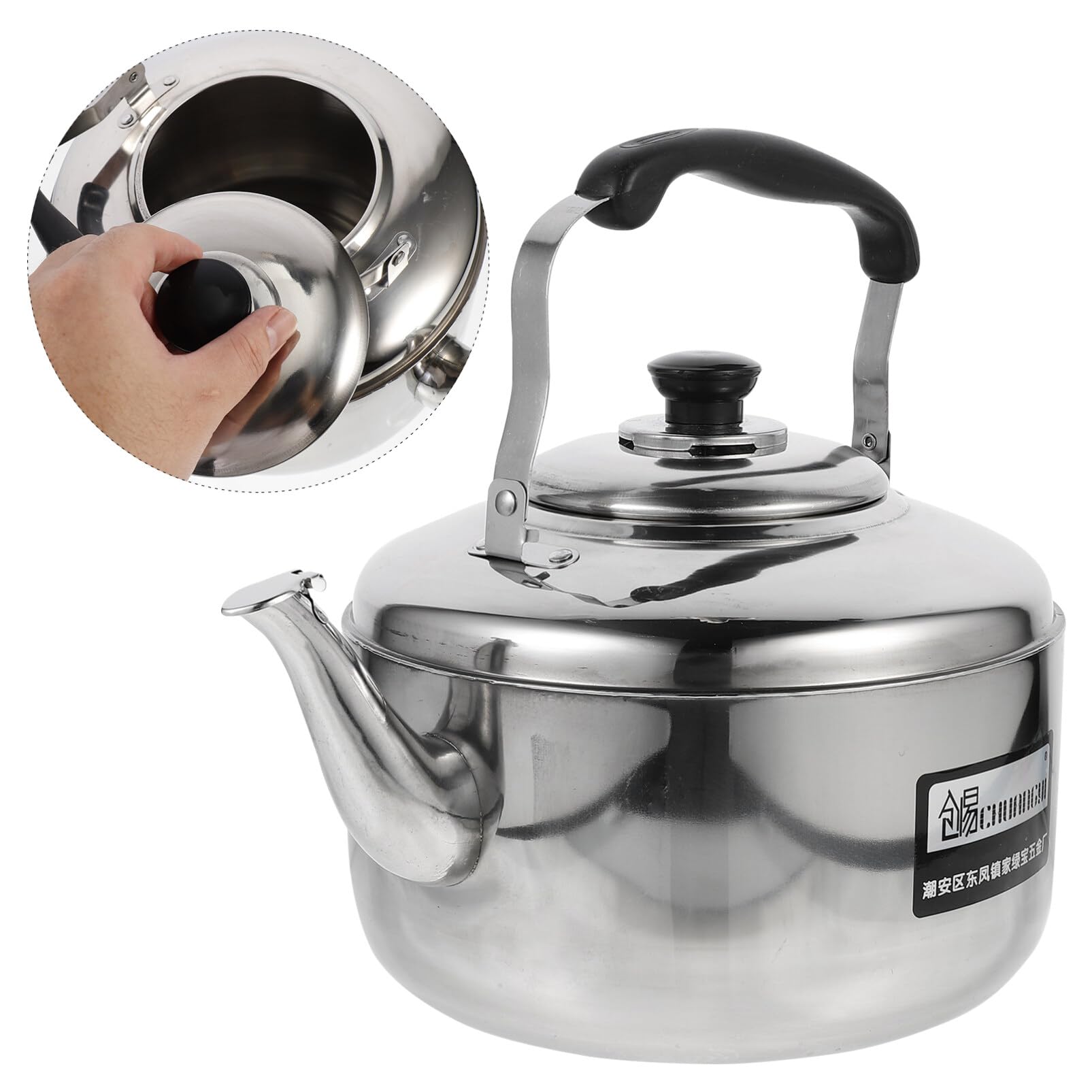 HEMOTON Stovetop Tea Kettle Stove Top Kettle Gooseneck Kettle Water Pouring Kettle Stainless Steel Stovetop Kettle Tea Kettle Stovetop Coffee Electric Tea Pots Heating Kettle Juice Can Gas