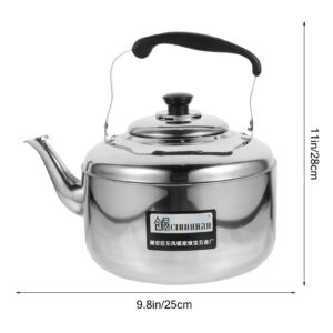 HEMOTON Stovetop Tea Kettle Stove Top Kettle Gooseneck Kettle Water Pouring Kettle Stainless Steel Stovetop Kettle Tea Kettle Stovetop Coffee Electric Tea Pots Heating Kettle Juice Can Gas