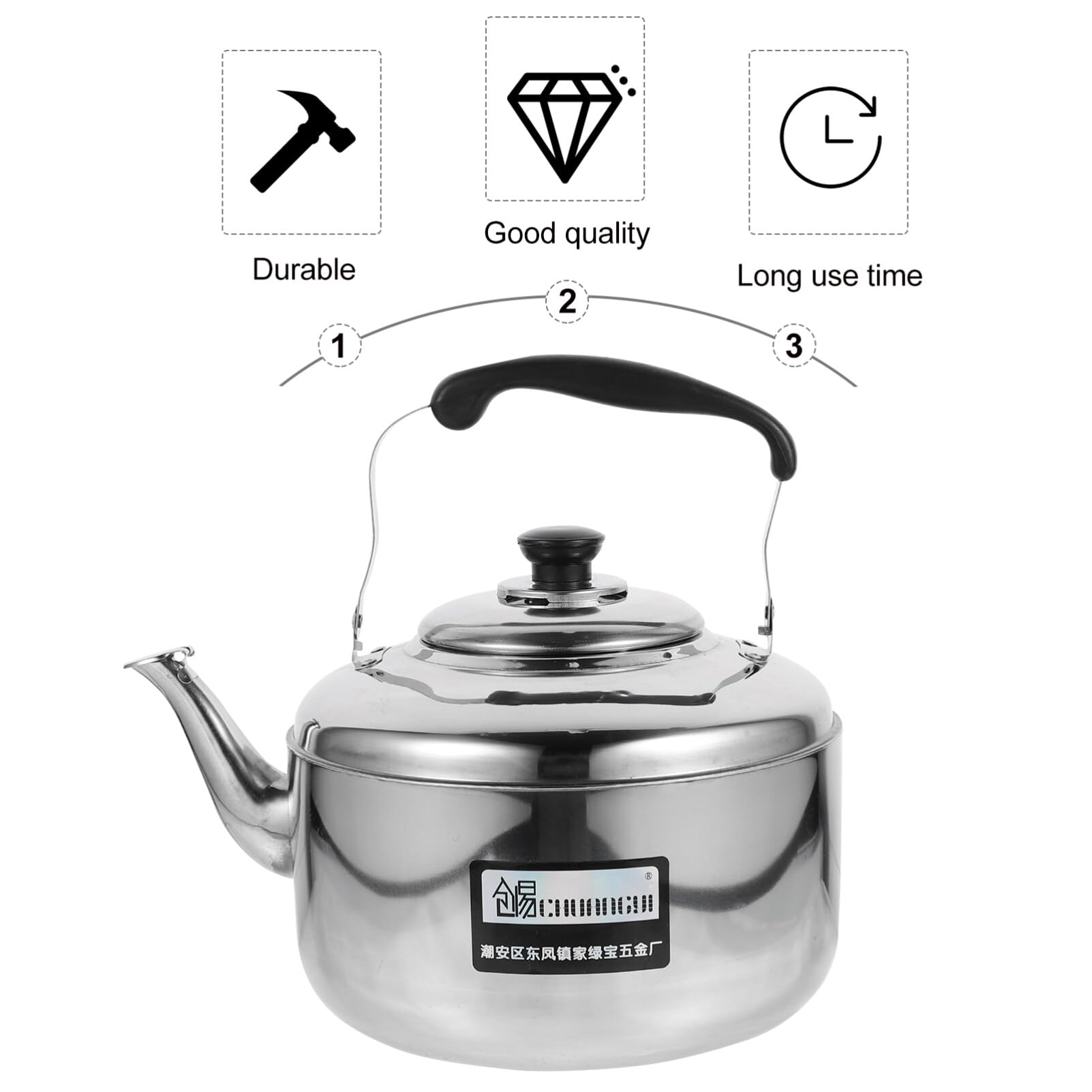 HEMOTON Stovetop Tea Kettle Stove Top Kettle Gooseneck Kettle Water Pouring Kettle Stainless Steel Stovetop Kettle Tea Kettle Stovetop Coffee Electric Tea Pots Heating Kettle Juice Can Gas