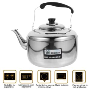 HEMOTON Stovetop Tea Kettle Stove Top Kettle Gooseneck Kettle Water Pouring Kettle Stainless Steel Stovetop Kettle Tea Kettle Stovetop Coffee Electric Tea Pots Heating Kettle Juice Can Gas