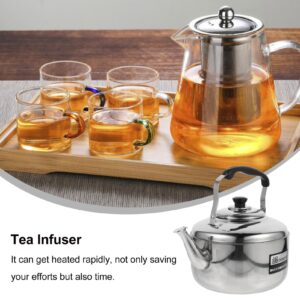 HEMOTON Stovetop Tea Kettle Stove Top Kettle Gooseneck Kettle Water Pouring Kettle Stainless Steel Stovetop Kettle Tea Kettle Stovetop Coffee Electric Tea Pots Heating Kettle Juice Can Gas