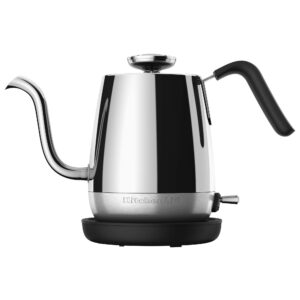 kitchenaid kek1025ss precision gooseneck electric kettle, 1 liter, stainless steel (renewed)