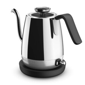 KitchenAid KEK1025SS Precision Gooseneck Electric Kettle, 1 Liter, Stainless Steel (Renewed)