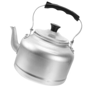 CALLARON Metal Tea Kettle Camping Stove Aluminium Tea Kettle 3L Stovetop Teakettle Classic Teapot Metal Tea Pots for Stove Top with Thin Fast Heating Base Vintage Kitchen Water Kettle