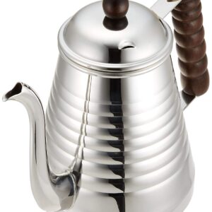 Kalita Wave 1L Stainless Steel Drip Kettle, Pot, Silver