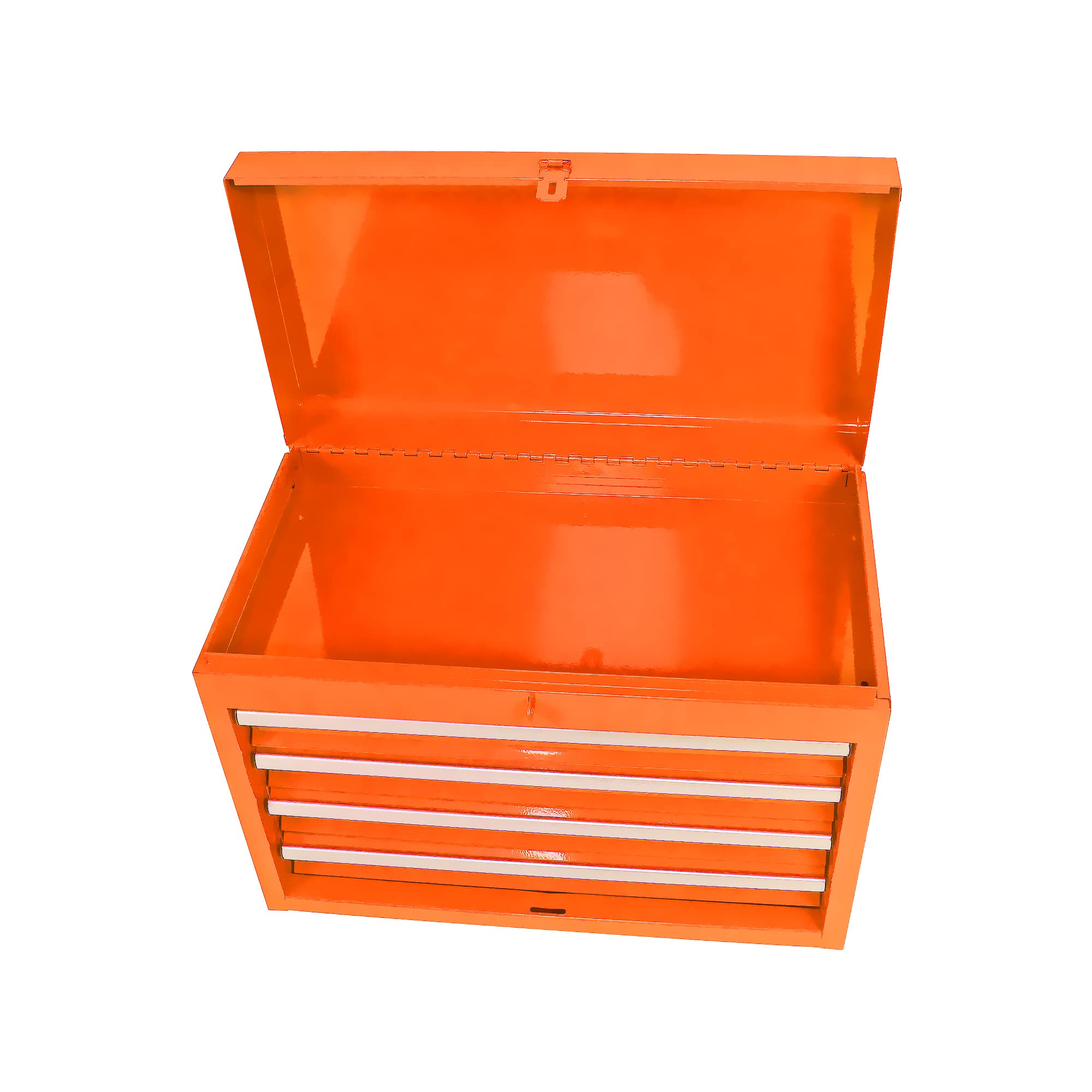 Dithoko 5-Drawer Rolling Tool Chest Cabinet, High Capacity Tool Box Storage Cabinet with Adjustable Shelf, Removable Tool Box Organizer with 4 Wheels for Garage Warehouse - Orange