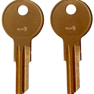 Husky Lock Key, 2 Husky B05 Keys (B05), Brass, New and Replaceable Keys, 2 BO5 Keys (BO5), Fits Husky Toolbox Tool Chest (B05)