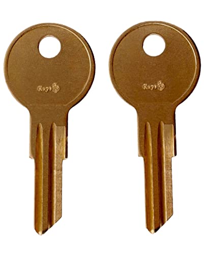 Husky Lock Key, 2 Husky B05 Keys (B05), Brass, New and Replaceable Keys, 2 BO5 Keys (BO5), Fits Husky Toolbox Tool Chest (B05)