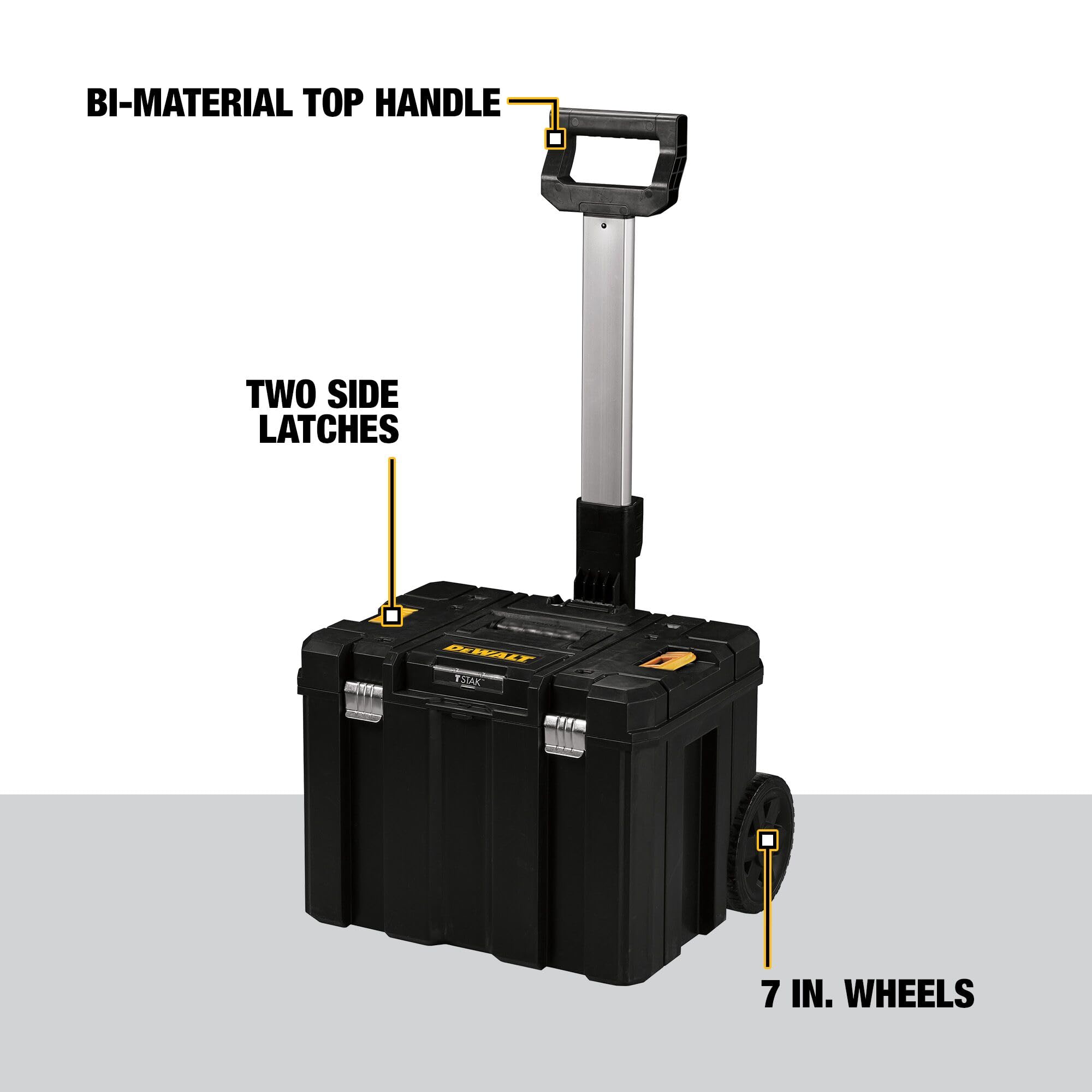 DEWALT Tool Box with Wheels, TSTAK, Deep Box With Wheels (DWST17820)