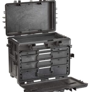 Mobile Tool Chest With Drawers, Military Grade, NATO Certified, Waterproof, Stackable, Lockable, Impact Resistant