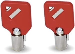 compatible with husky milwaukee & steel glide r18 keys tool box tool chest replacement lock keys, 2 (r18) key, compatible with husky milwaukee & steel glide toolboxes red (r18)