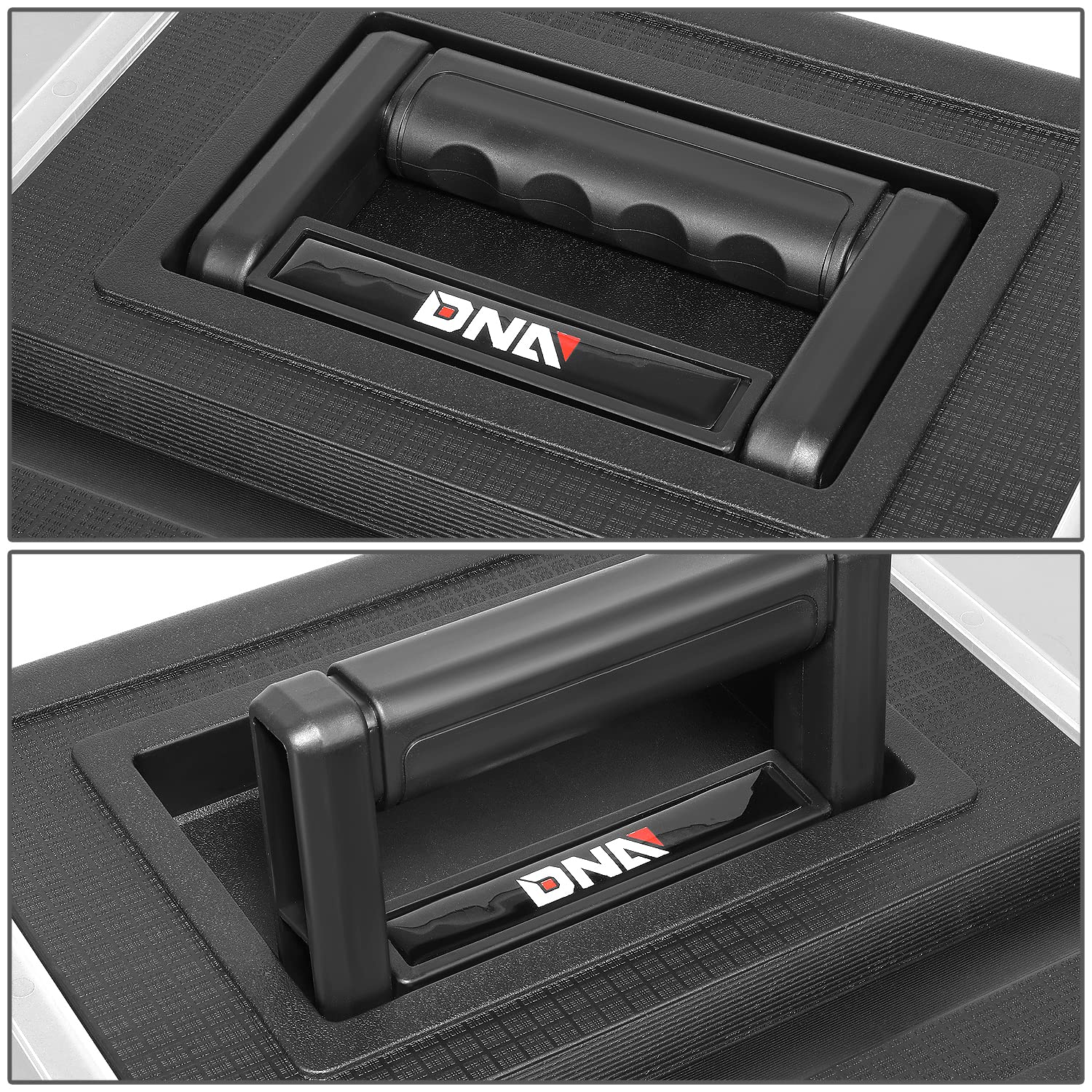 ‎DNA MOTORING TOOLS-00223 ‎19.5" x 28.5" x 12" 3-Tier Stackable Separate Hand Case Tool Boxes Trolley, 3-in-1 Storage Compartments,Yellow